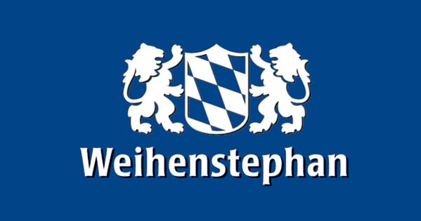 Molkerei Weihenstephan Logo weiß blau