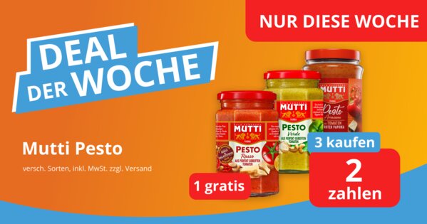 Deal der Woche - Mutti Pesto