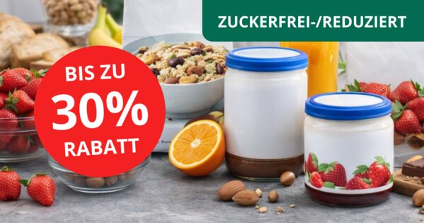 Ernähren Angebot: Zuckerfrei- /reduziert - bis zu 30% Rabatt