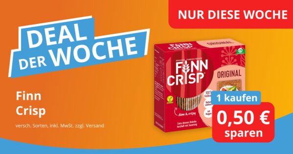 Deal der Woche: Finn Crips - 0,50 € sparen