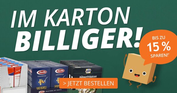 15% auf Im Karton Billiger Artikel